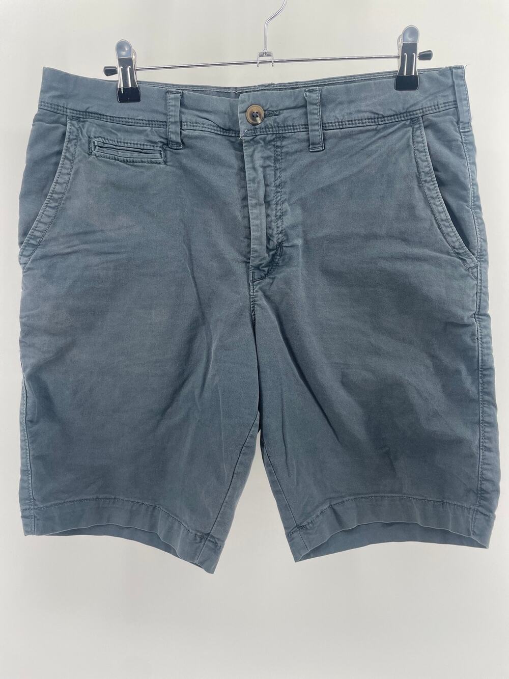 American Eagle Chino Shorts Men’s 32x9 Extreme Flex Charcoal Blue Preppy